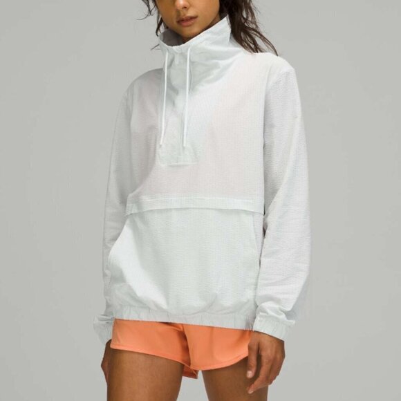 Lululemon | Pack Light Pullover *Packable Half Zip Sweatshirt Ocean Air Size 4 - Picture 14 of 14